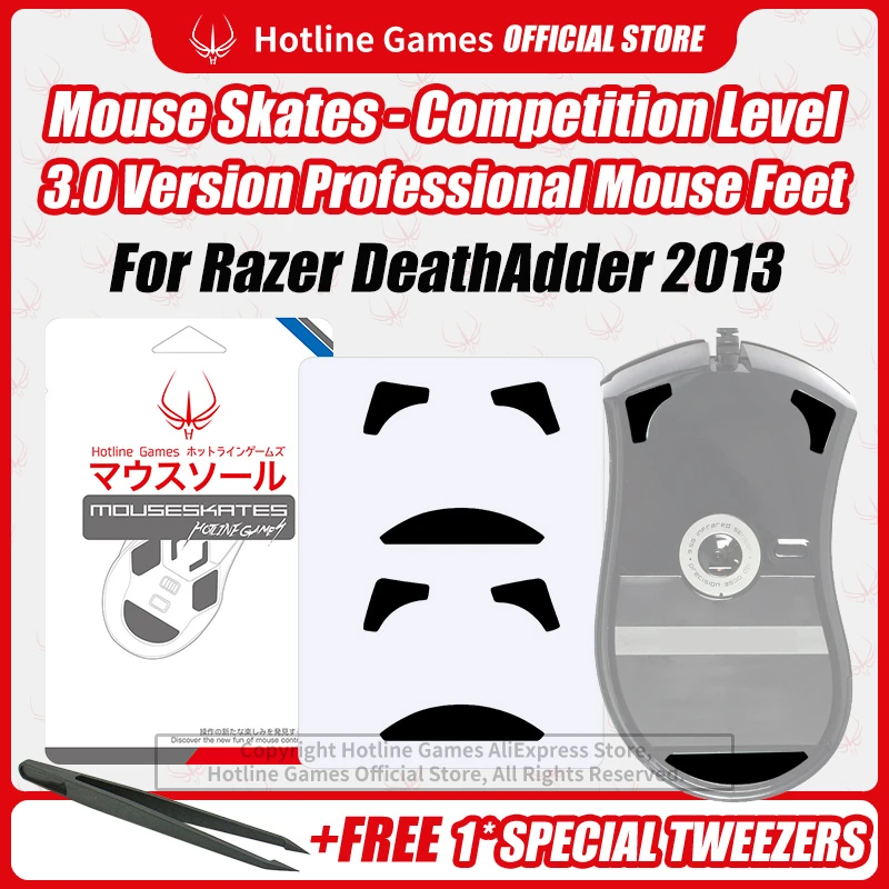 Hotline Games 3 0 Mouse Skates Mouse Feet Replacement For Deathadder 13 Gaming Mouse Smooth Durable Glide Feet Pads Mice Aliexpress