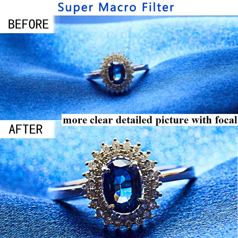 HD Macro 10X Camera Lens for DJI Action 2 Aluminum Frame Optical Glass Lens Filter Vlog Shooting for Osmo Action 2 Accessories