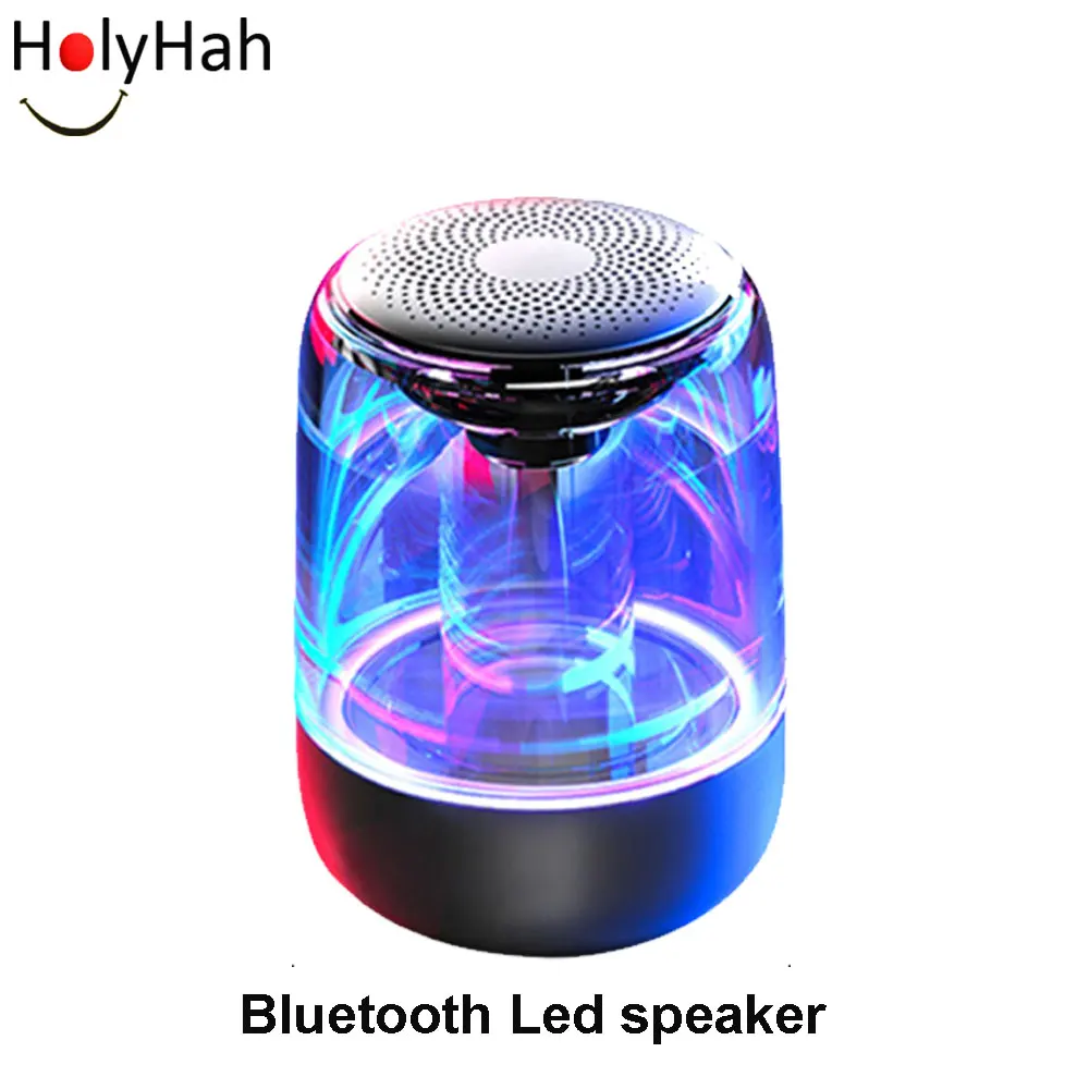

Bluetooth Speakers Portable Mini LED Speaker Wireless Hands Free seven color TF USB Sound Music Column Subwoofer