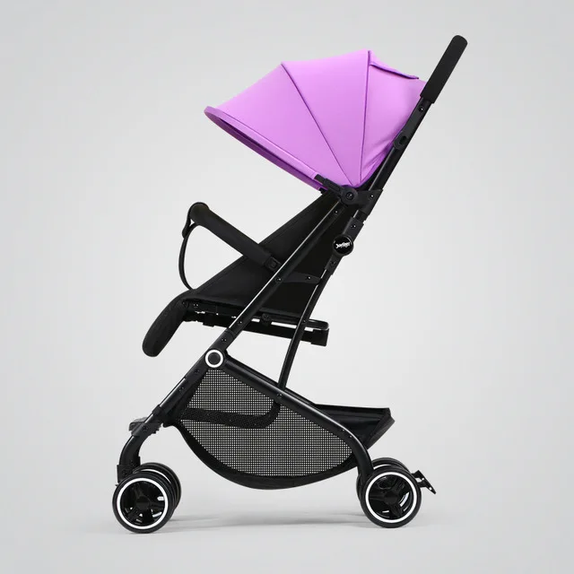 Портативная детская коляска, ультра-светильник, легко лежать на самолете, детский амортизатор, четырехсезонный складной карман Car0-3years - Цвет: purple