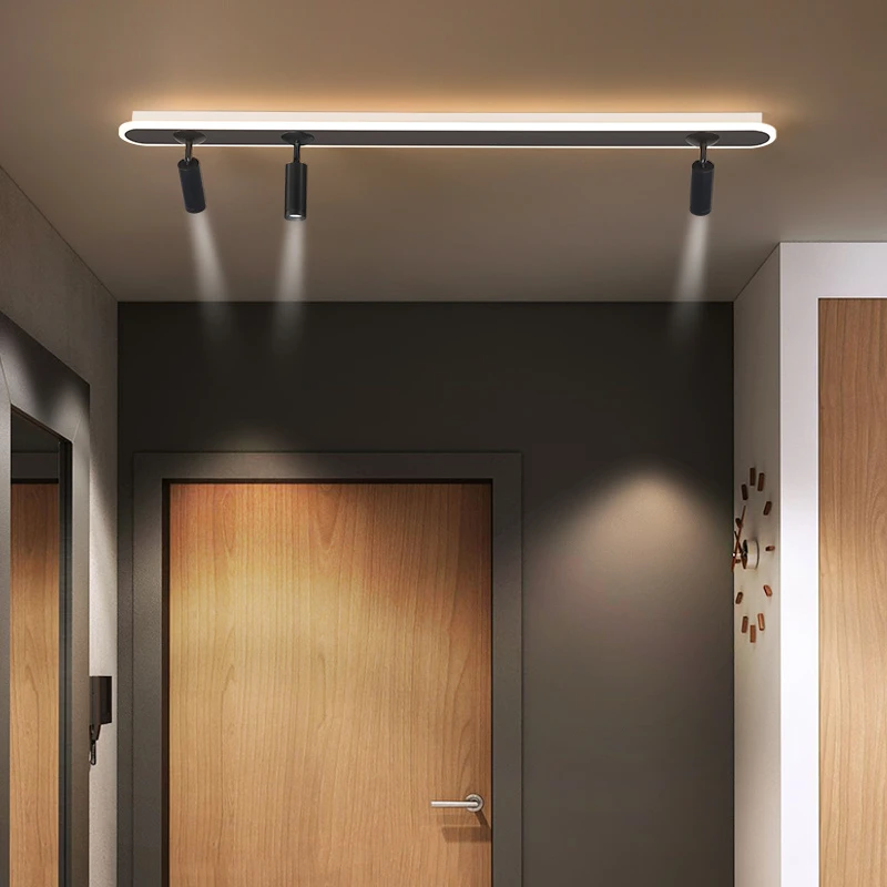 lighed Køb skruenøgle Modern Ceiling Chandelier Spotlights | Acrylic White Strip Led Chandeliers  - Acrylic - Aliexpress