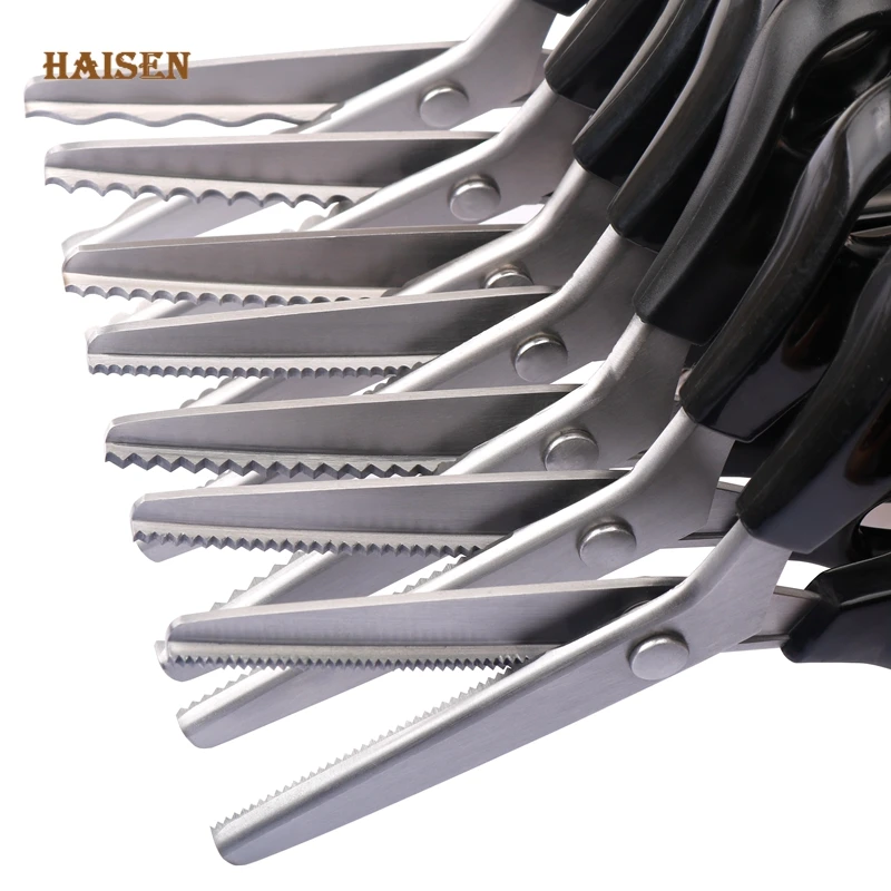 Haisen круглые и зигзагообразные ножницы для шитья изготовления платьев бумаги сделай сам ткань кожа ручной