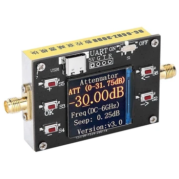 

DC-6G Digital Attenuator Program-Controlled Module 30DB Step 0.25DB TFT Display Supports Communication