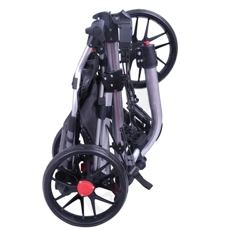 The New Golf Cart Three-Wheeled Cart with Brake Seat Umbrella Stand Cup Holder qiu bao che Wheel
