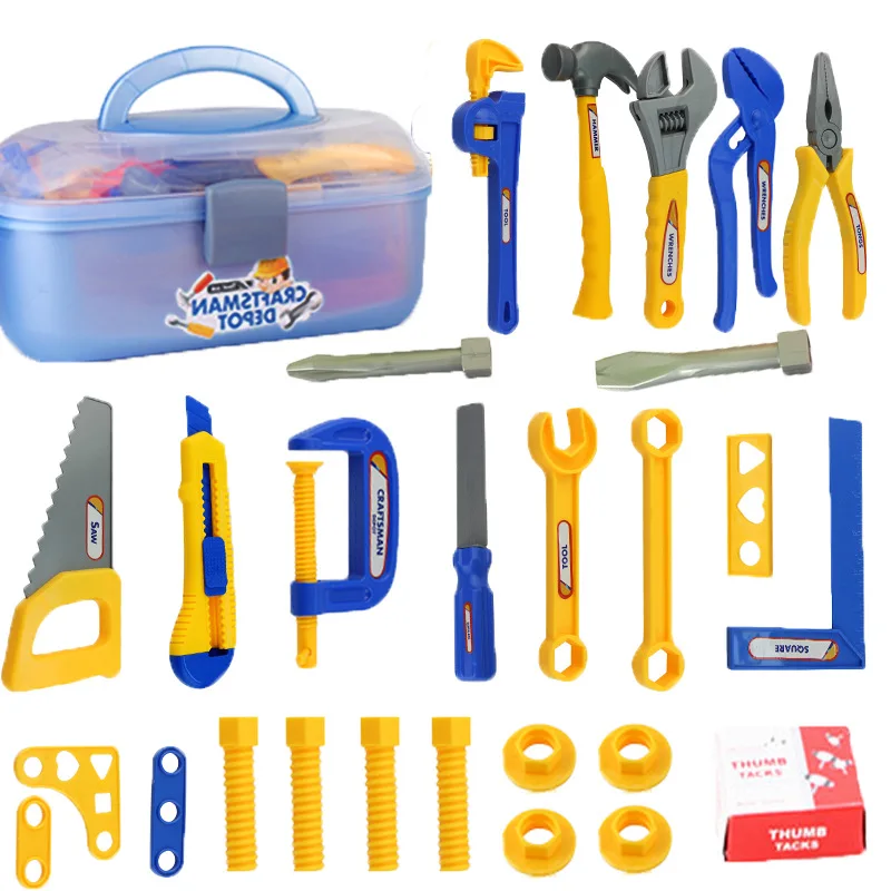 

27pcs /set Maintenance Tool Play Toys Little Engineer Nut Disassembly Kit Simulation Construction Site Game Garden Toys for Boy