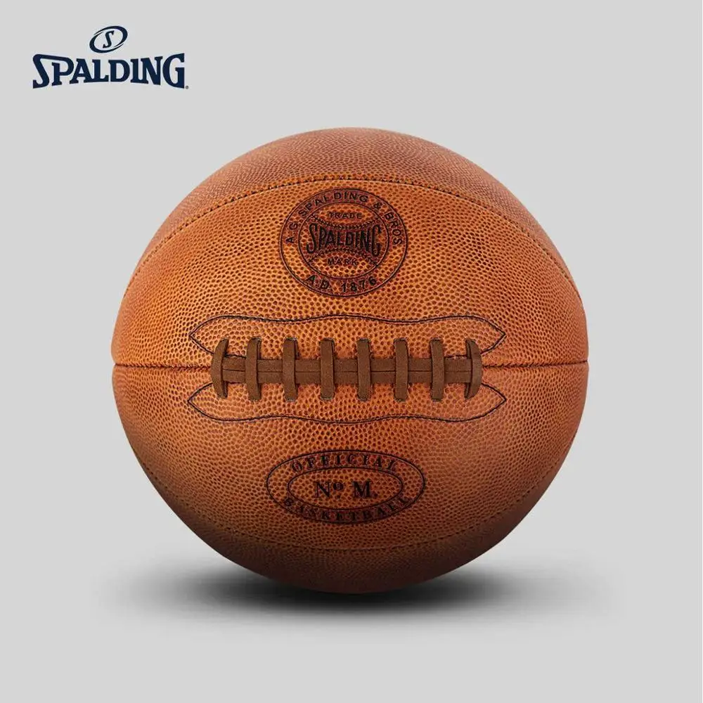 SPALDING оригинал 125 годовщина баскетбол кожа Размер 7 # мяч памяти глобальная серия 76