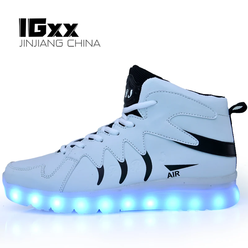 led high top shoes