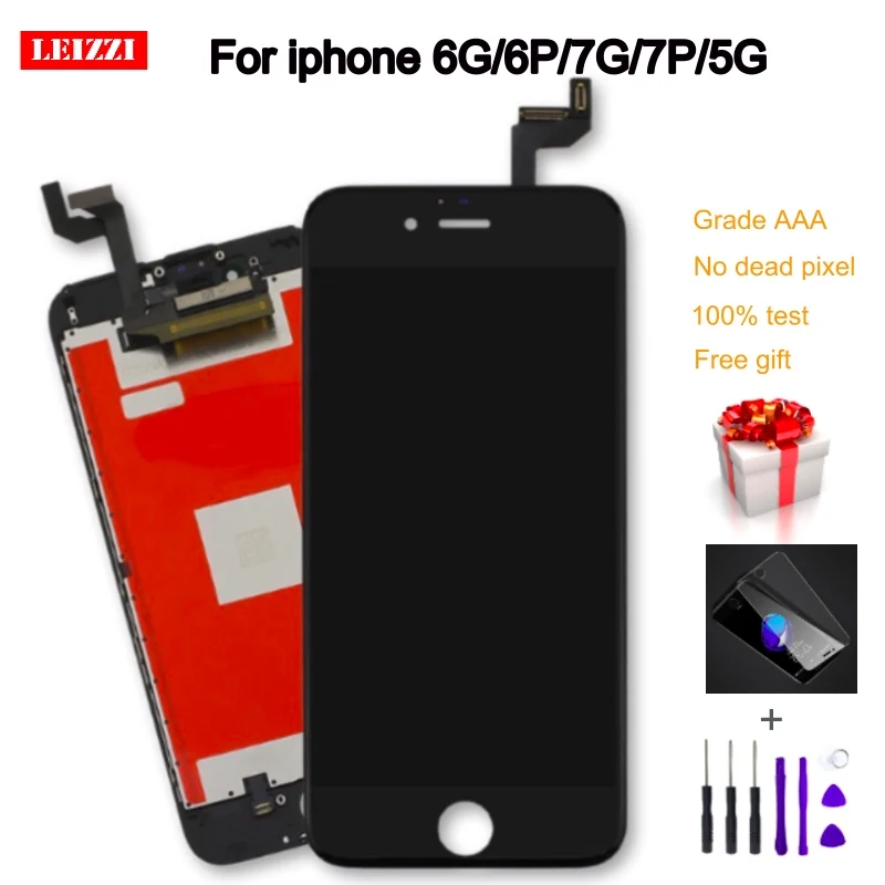 Класс AAAAA для iPhone 6 6s lcd кодирующий преобразователь сенсорного экрана в сборе 7 5S