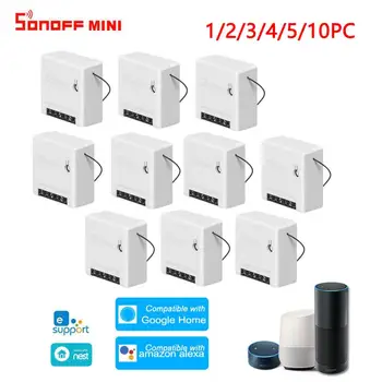

SONOFF MINi Wifi DIY Smart Light Switch APP/LAN/Voice Control Wireless Switches Comtrolled By Alexa Google Home Smart Home