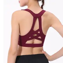 Весенне-летний спортивный бюстгальтер с открытой спиной, женский бюстгальтер с эффектом пуш-ап и амортизацией, стильный бюстгальтер для танцев, фитнеса, йоги