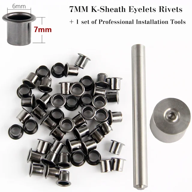 10pcs Eyelet Rivets For Kydex Holsters Stainless Steel Plating Openend High Quality Eyelet