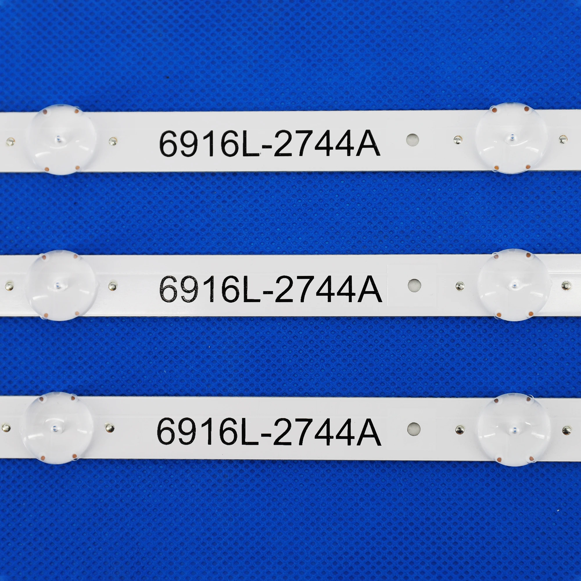 3 uds x tira de LED para iluminación trasera 6916L-2744A para LG 43 TV 43UH620V 43UH610T 43UH630V 43UH603V 8LED 840MM nuevo
