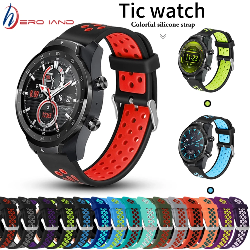 22mm Silicone Band Honor Watch Pro 2021 3 Gps Two-color Usb - AliExpress
