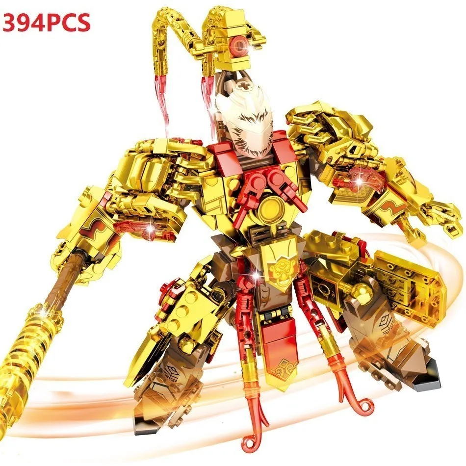 

394pcs Building Blocks Kit Monkey King Action Figures Chinese Super Heroes Bricks Speelgoed Jouet Ninjagoes Blocks Toys