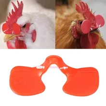 100 unidades/pacote olhos de frango peeper óculos protetor hen anti-bicar óculos de galinha para suprimentos de aves domésticas(China)