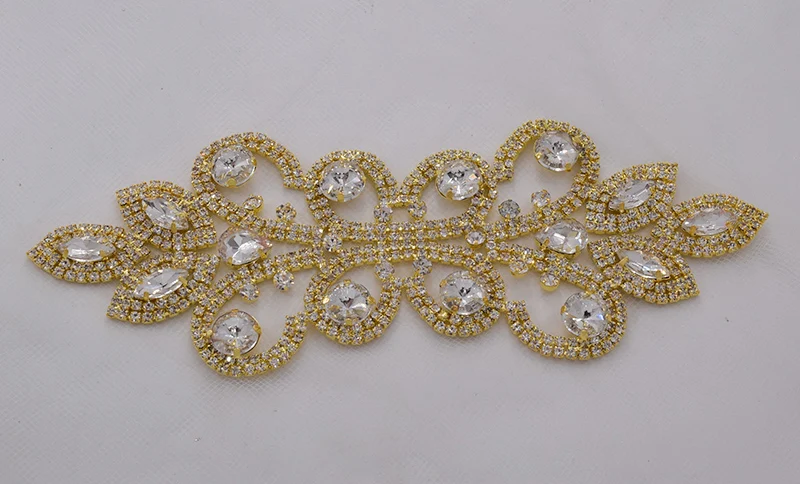 Crystal dress belt applique  (4)