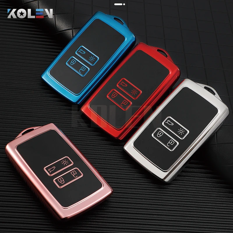 TPU-Car-Smart-Key-Case-Cover-Shell-Fob-per-Renault-Koleos-Kadjar-Clio-Megane-Captur-Espace.jpg TPU Car Smart Key Case Cover Shell Fob per Renault Koleos Kadjar Clio Megane Captur Espace Kangoo Sandero Talisman accessori - TPU Car Smart Key Case Cover Shell Fob per Renault Koleos Kadjar Clio Megane Captur Espace