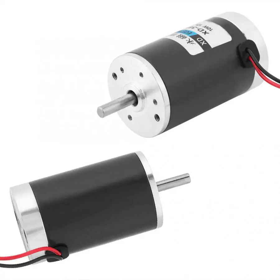 12 V/24 вольтового источника электропитания постоянного тока 2000 об/мин/4000 RPM Высокий крутящий момент мотор 10 W с кабелем для длительную работу