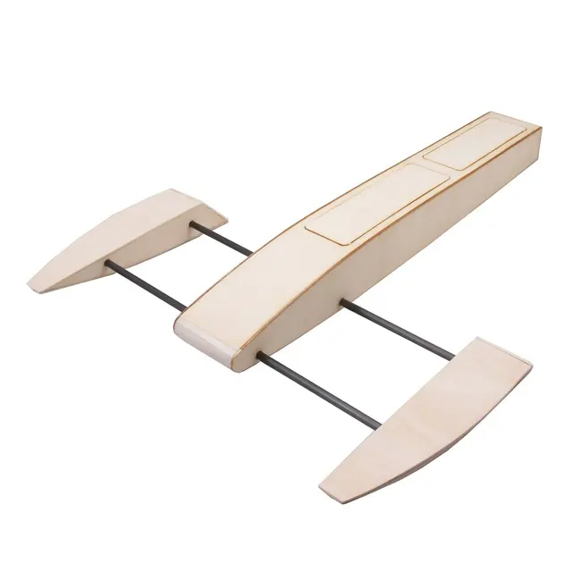 RC Outrigger Wooden Shrimp Boat Kit RC Speed Boat Outrigger Shrimp Racing Boat Model Building Kits Radio Speedboat 5