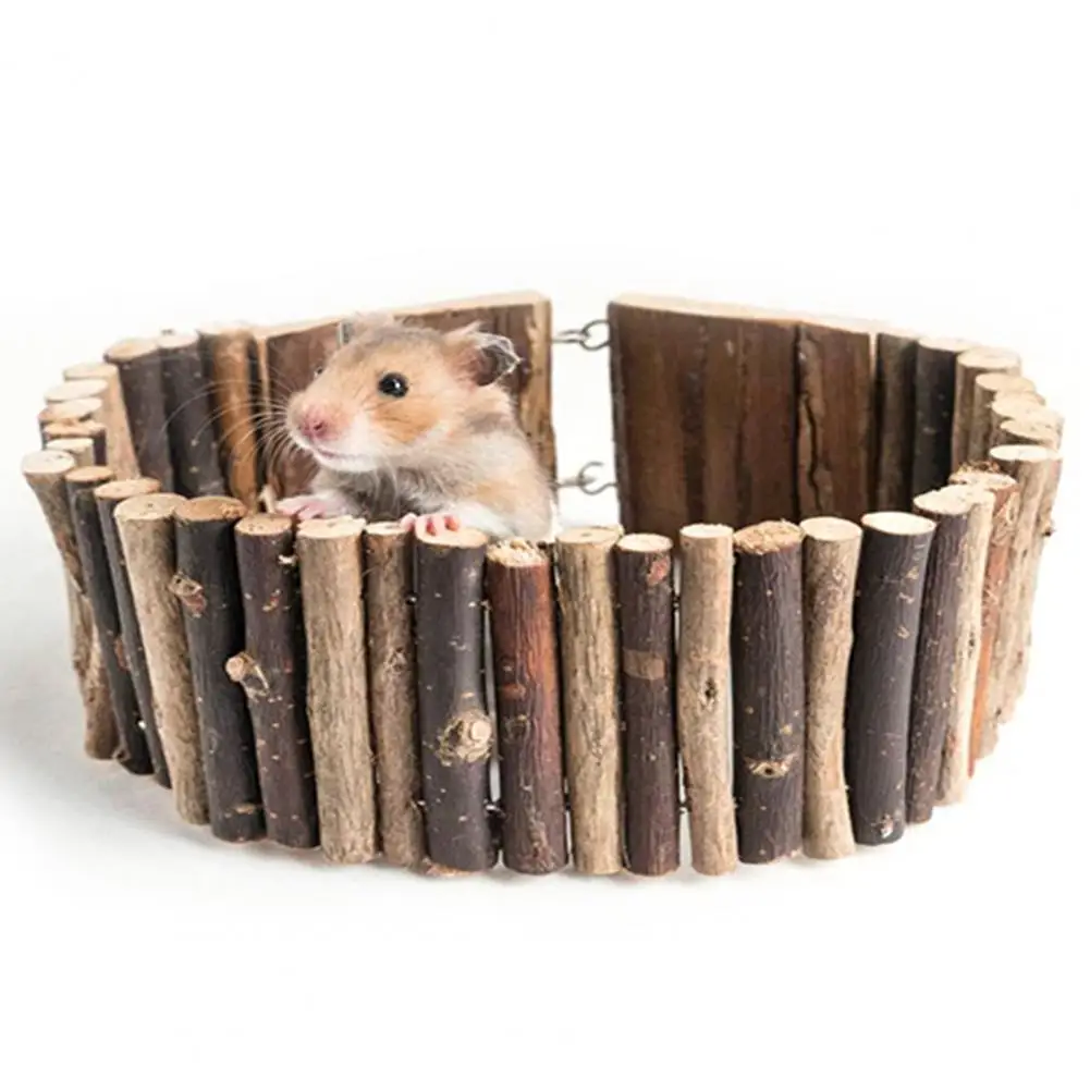 Funny Hamster Ladder Arch Bridge Stable Wood Multifunctional Pet Shelter Cage Toy for Parrot Accessories Play Supplies