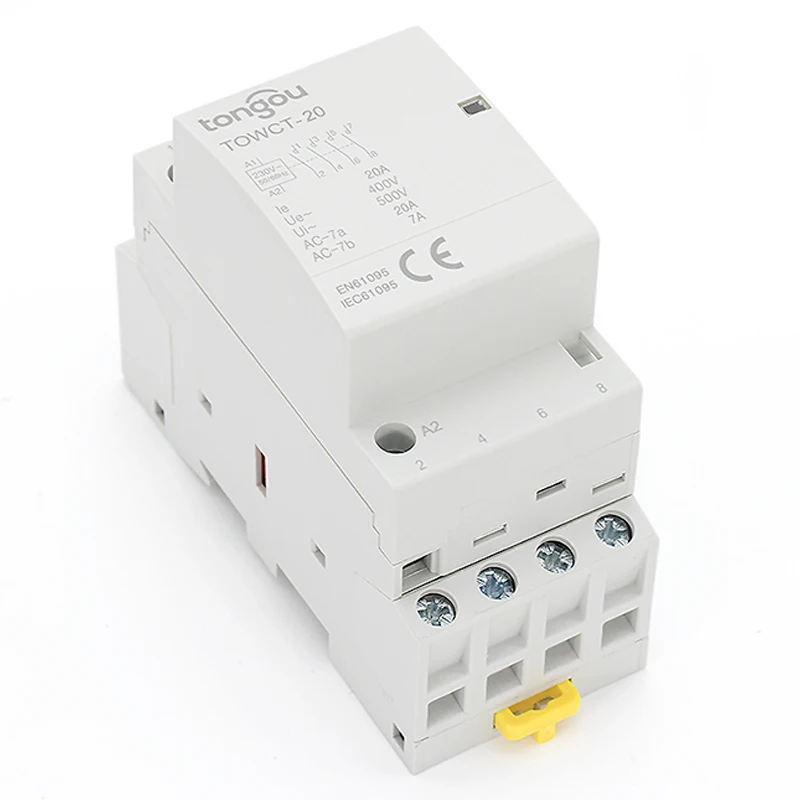 4P 400 в 16A 20A 25A din-рейка бытовой AC модульный контактор для дома отель restorant 4NO