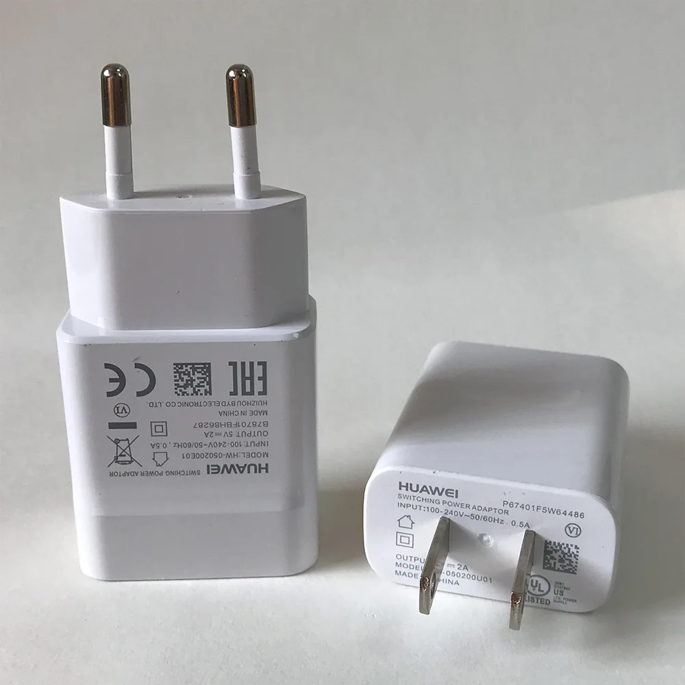 Зарядное устройство для HUAWEI, дорожный настенный адаптер 5V2A, зарядный кабель Micro USB/type C для nova3 3i 2 2i honor 8 9 8x p8 p9 p10 p20 Lite