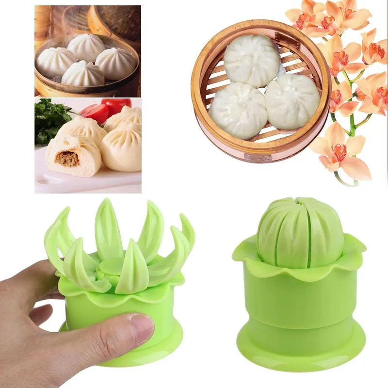 Булочка форма китайский Baozi чайник Dim Sum Shaper кухня выпечки DIY инструмент зеленый