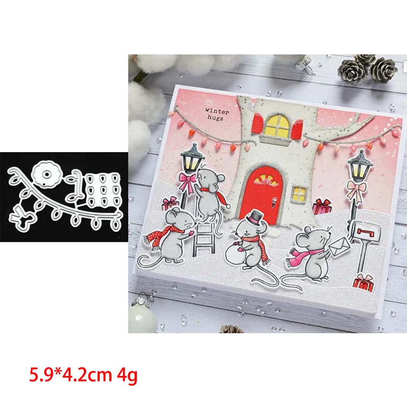 

Decorative Light Bulb Metal Cutting Dies Stencils for DIY Scrapbooking Photo Album Decorative Embossing Paper Cards