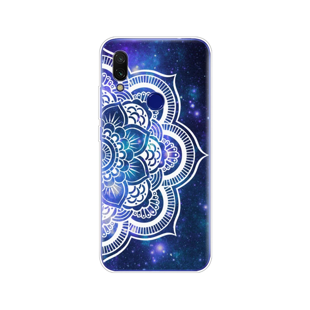 34764 Для Xiomi Redmi 7 Чехол раскладной; Мягкий ТПУ силиконовый чехол для телефона для Xiaomi Redmi 7 6,26 дюймов snapdragon 632 модель бампер черный - Цвет: 34764