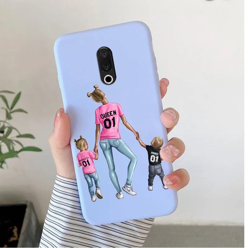 For Meizu 15 Case Candy Fashion Mother And Daughter Fundas Shell For Meizu 15 PLus Shockproof Matte Painted Phone Cover meizu phone case with stones craft Cases For Meizu