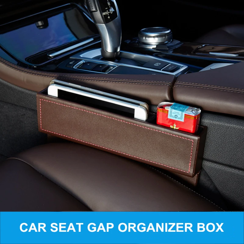 Кожаный карман для хранения автомобильных сидений многофункциональный