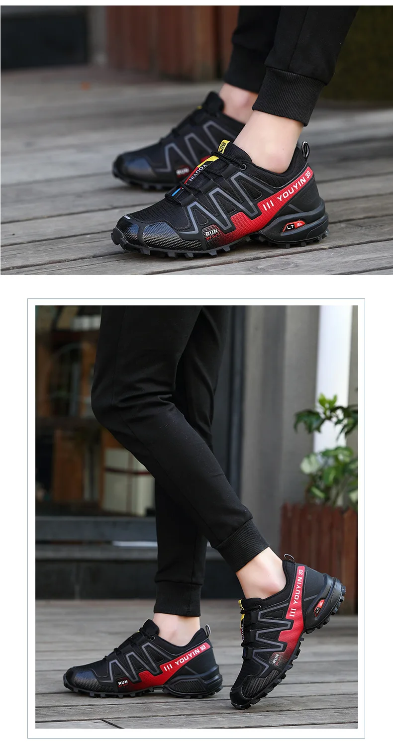 Мужская обувь для пешего туризма, Нескользящие кроссовки для альпинизма, мужская летняя уличная спортивная обувь, мужская обувь, большие размеры 39-48