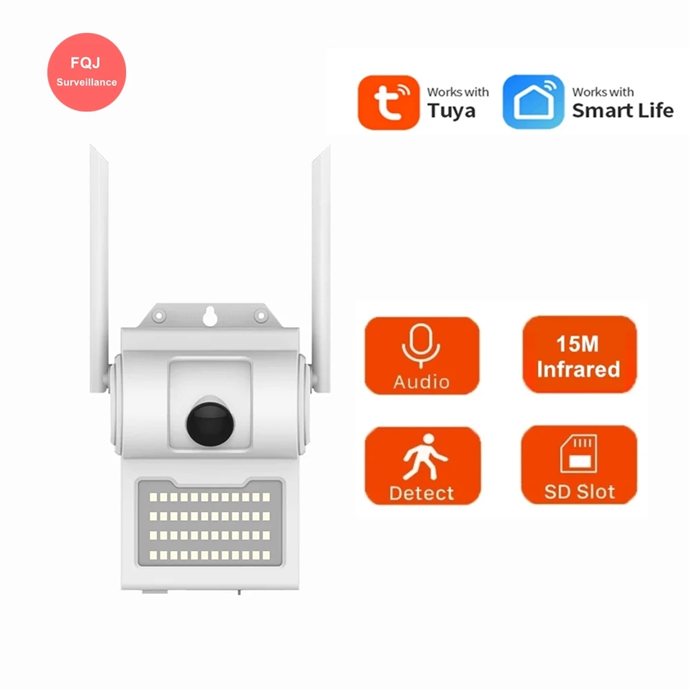 

Tuya Smart Home 2MP Wireless IP Security Camera Motion Detection 1080P Full HD Two Way Audio WIFI Indoor Infrared Camera