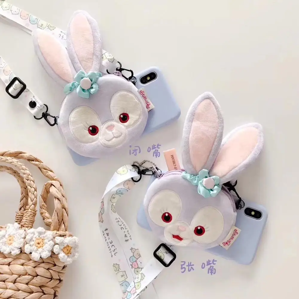 

Cute ballet rabbit multi-function plush purse soft cover for iphone MAX XS XR 7 8plus for samsung S8 910Lite Note8 9 back cases
