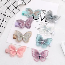 baby butterfly hair clips