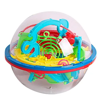 

Besegad Kids 3D Intellect Maze Ball Spherical Maze Puzzle Maze Ball Labyrinth Ball Brain Teasers Challenging Balance Game Toy