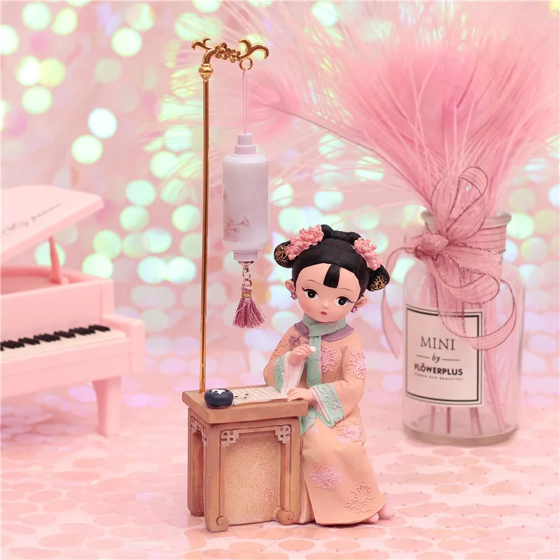 

Doll Ornaments Piano And Chess Calligraphy Painting Palace Series Ornaments Antique Costume Dolls Gift Adult Childen's Toy Gifts