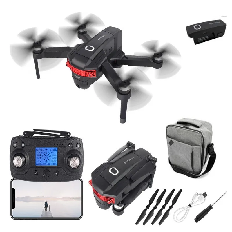 4K 16 Milliion HD gps Следуйте за мной Интеллектуальный Wi-Fi FPV RC Дрон 500 м оптический поток Hover один ключ возврат пульт дистанционного управления вертолет - Цвет: Backpack 1 battery