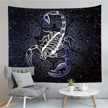 

Psychedelic Animals Scorpion Tapestry Wall Hanging Wall Carpet Wall Tapestry Wall Cloth Tapestries Hippie Owl Elephant Tapestry