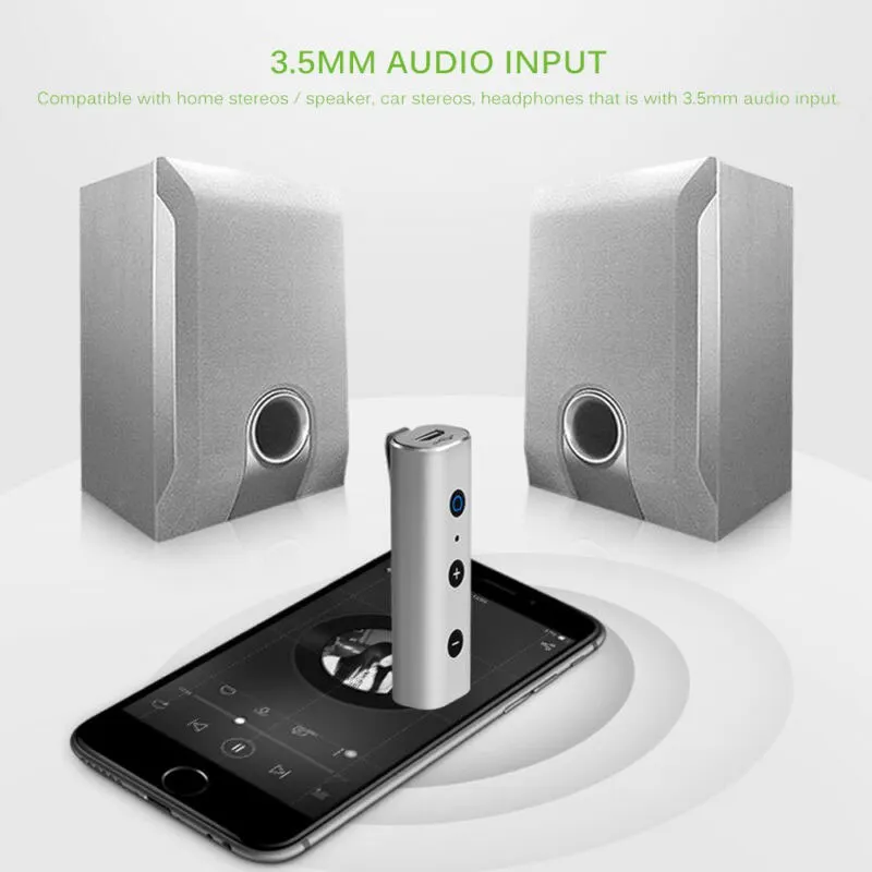 Портативный 3 5 мм Джек музыка Aux адаптер мини Bluetooth V4.2 передатчик приемник
