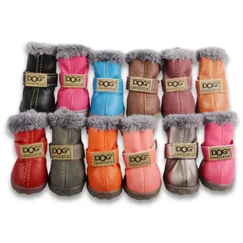 

Shoes For Dogs Winter Pet Dog Shoes Warm Snow Cotton Boots Waterproof Non Slip For York Small XS dogs ChiHuaHua Pug Pet Product