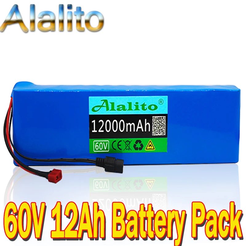 60V 12AH 1000W литий-ионный аккумулятор 67 2 V 12000mAh Электрический велосипед батарея