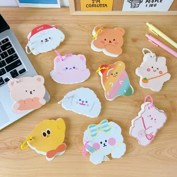 

Mohamm 1 Pack Bear Notes Memo Pad Cute Cartoon Rabbit Korean Stationery Office School Supplies Accessories