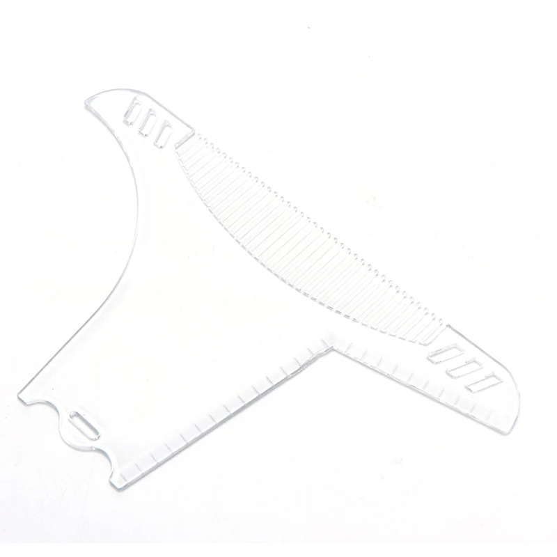 1PC Beard Shaping Styling Tool For Men Beard Stencil Guide Template Comb Style Beard Hair Line Up Edging Tool