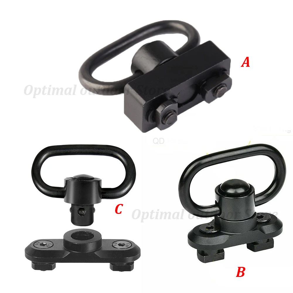 

TOtrait Sling Swivel Stud Mount Adapter For M Lok Rail Quick Release QD Sling Swivel Adapter Rail Mount Tools 3 style for Choice