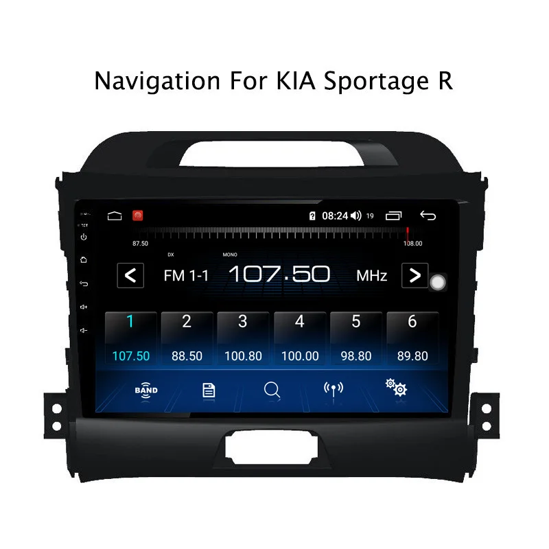 Cheap Ectwodvd 9inch Andriod 8.1 Car DVD GPS For Kia Sportage R 2010-2016 4G RAM 64G ROM CarPlay DSP 4G LTE with WIFI 9
