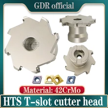 CNC SMD – tête de fraise à fente en T, R4 R5 R6, disque à fente en T, avec inserts CCMT, TMR