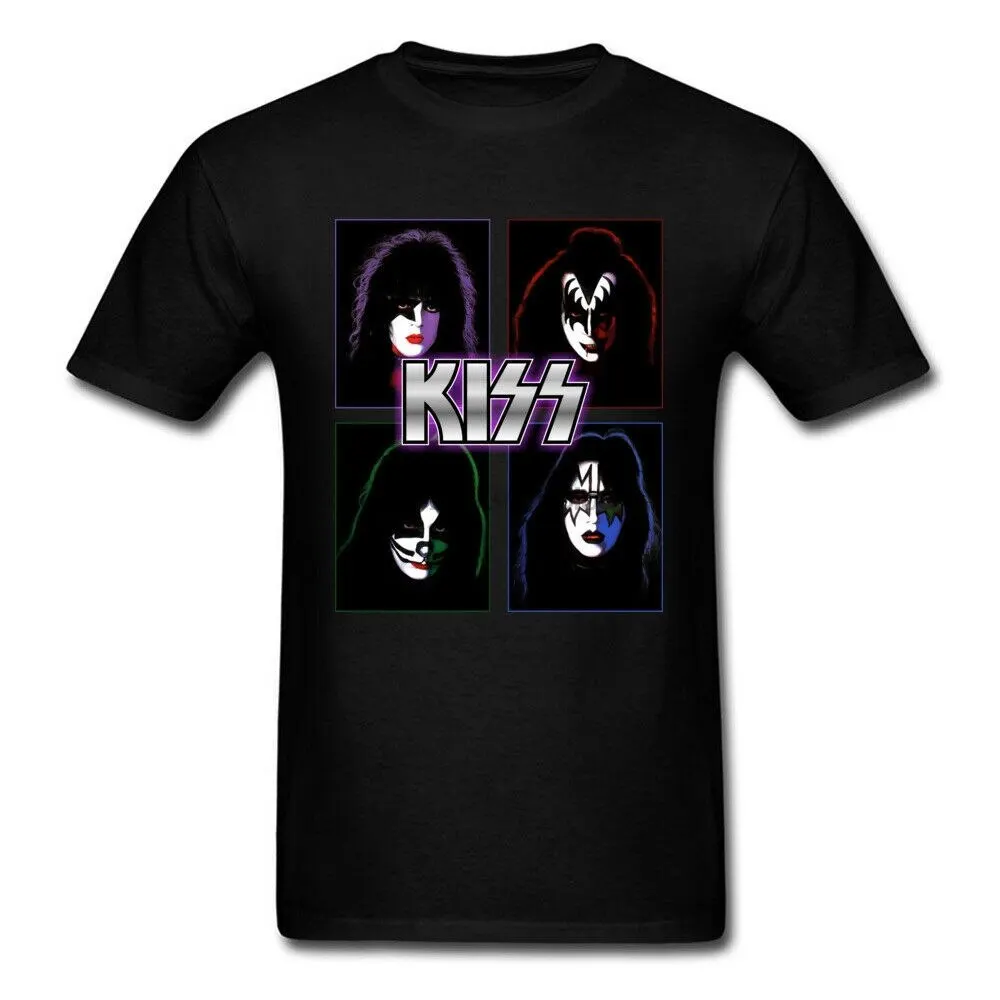 Новая мода KISS Band Мужская футболка хард рок-н-ролл винтажная рубашка Топ | одежда