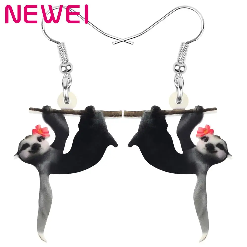 Newei акриловый в австралийском стиле с цветочным принтом коала серьги животных из