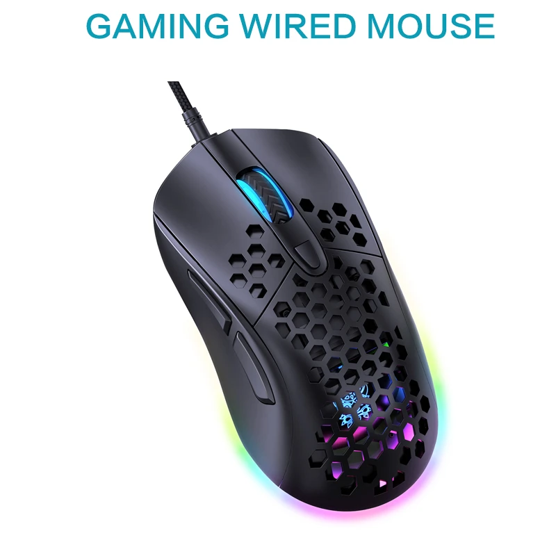 Mouse Silent Click Wired Gaming Mouse Mute Optical Computer Mouse Gamer Mice for Pc Laptop Notebook Game 